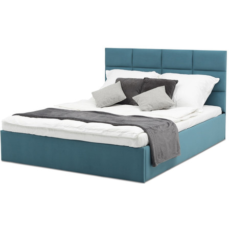 Čalouněná postel TORES s pěnovou matrací rozměr 160x200 cm Granátová Signal-nabytek