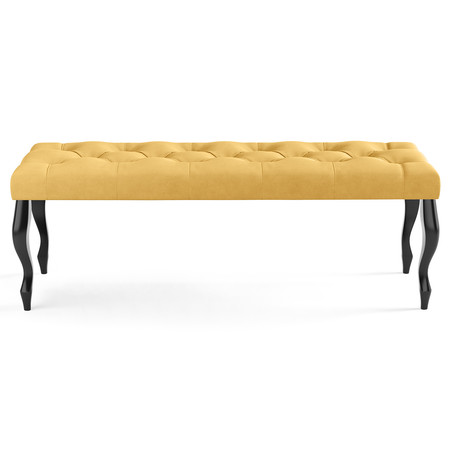 Lavice CHESTERFIELD 120x40 cm Žlutá Signal-nabytek